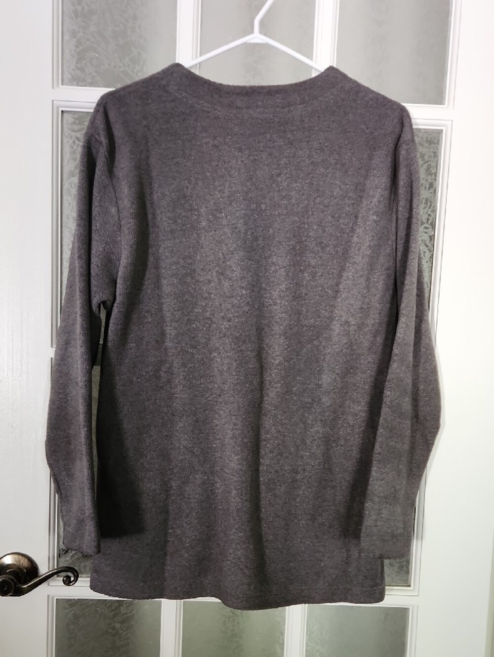 Point Zero Gray Button-Front Women's Cardigan - Picture 4 of 6